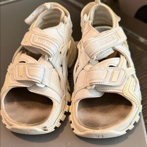 Balenciaga Kids White Sandals